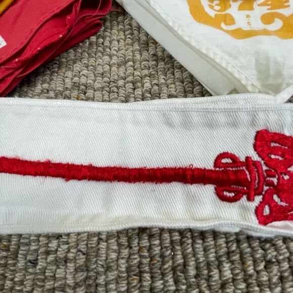 VTG 70s Lot of 6 Cub Scouts Boy Scouts St Louis Bay Area Bandanas Red Arrow Sash - Picture 2 of 5